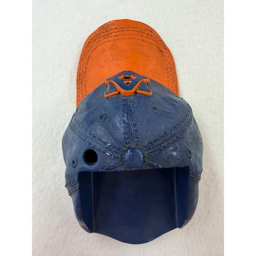 Auburn Tigers Resin Baseball Cap Wall Mount Storage Caddy Orange Blue NCAA AU